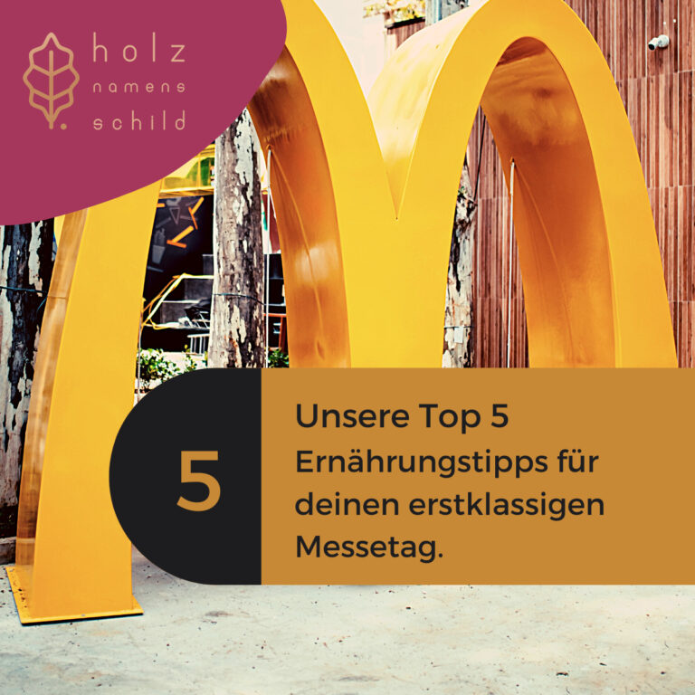 Ernährungstipps für Messen