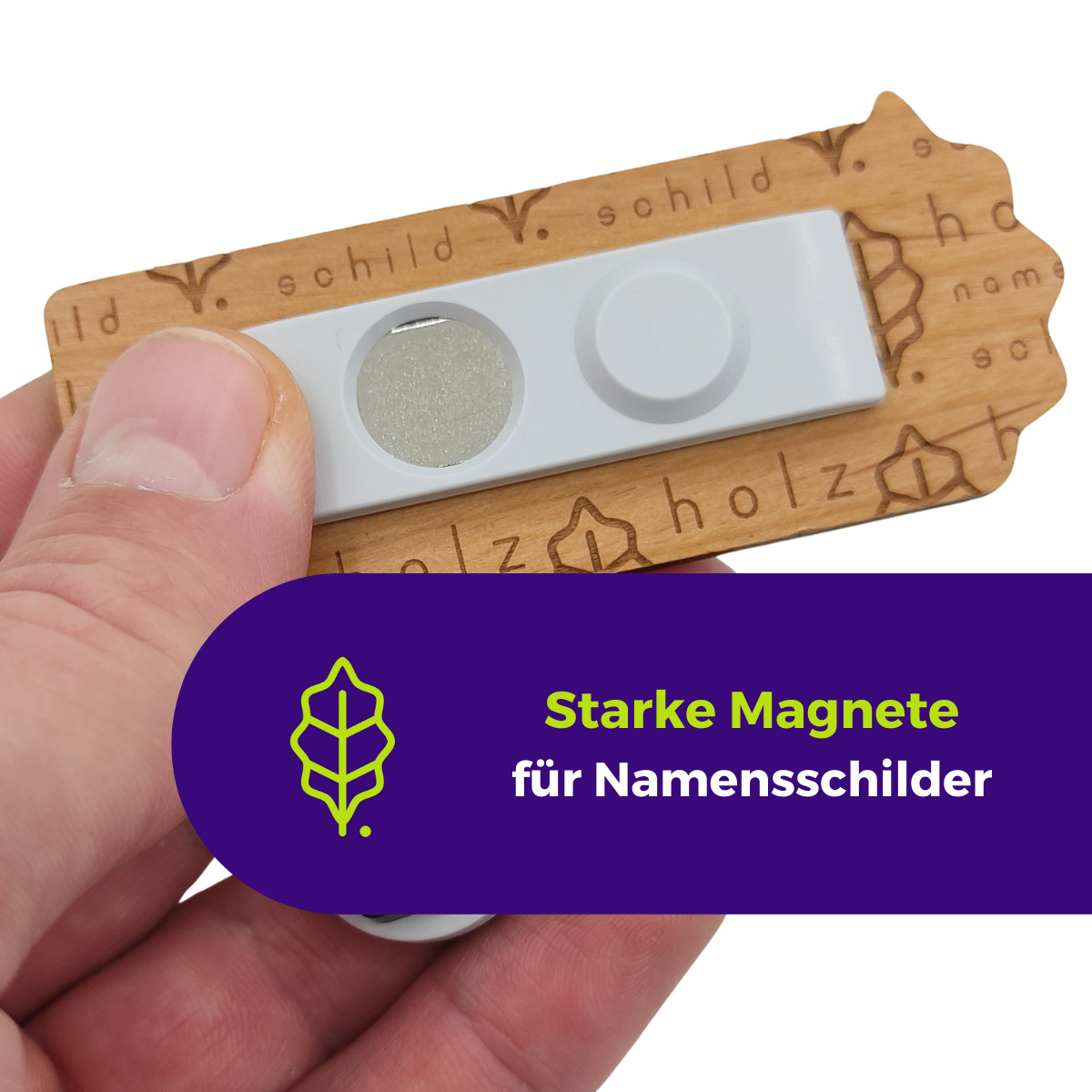 Magnete für Namensschilder