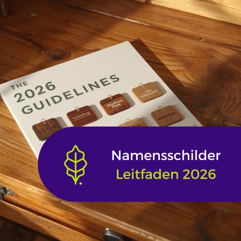 Leitfaden 2026 Namensschilder