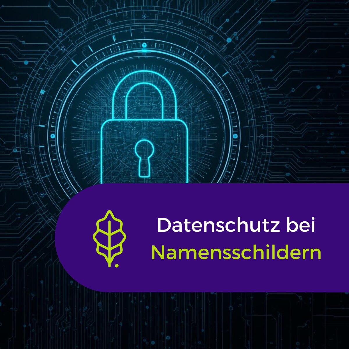 Datenschutz Namensschilder