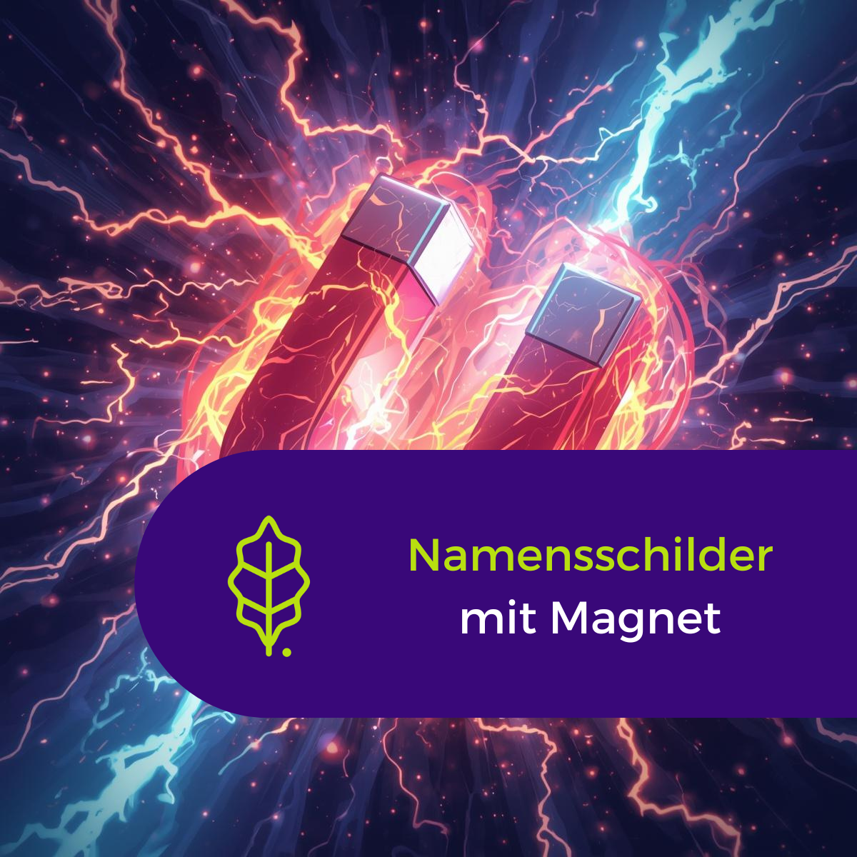 Namensschilder Magnet