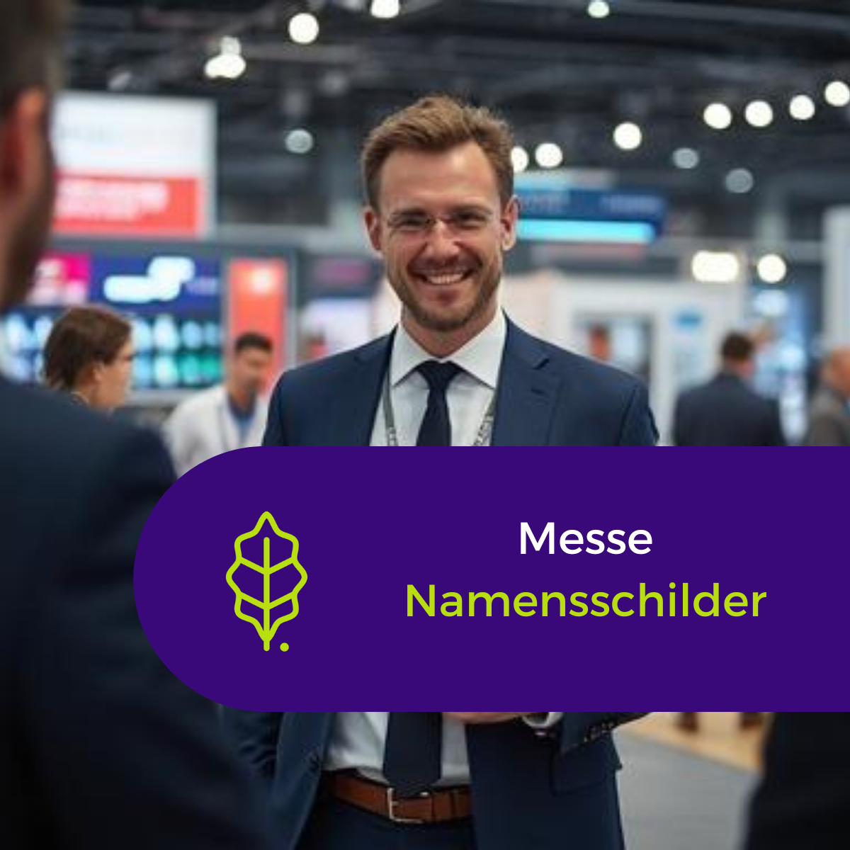 Messe Namensschild