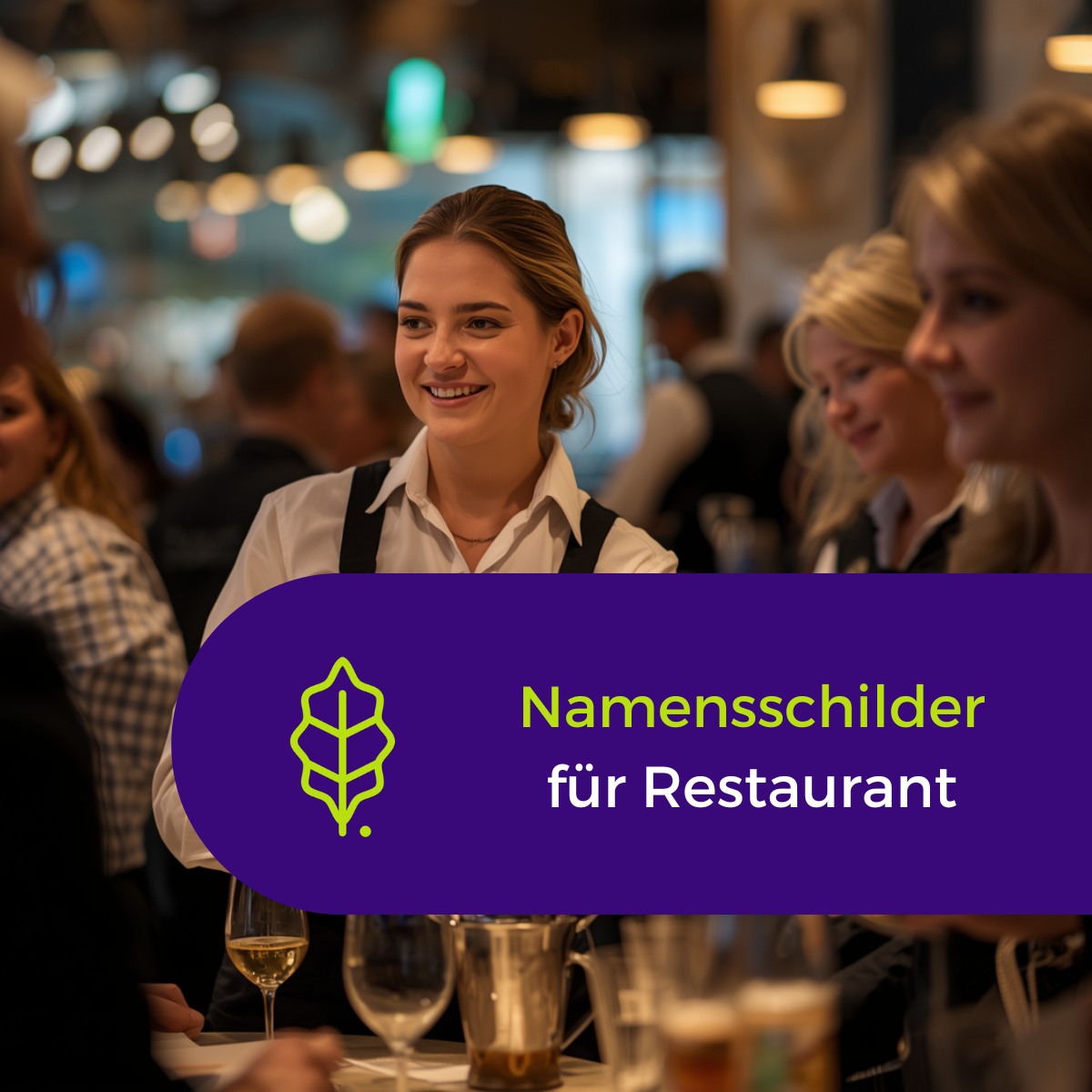Namensschilder für Restaurant