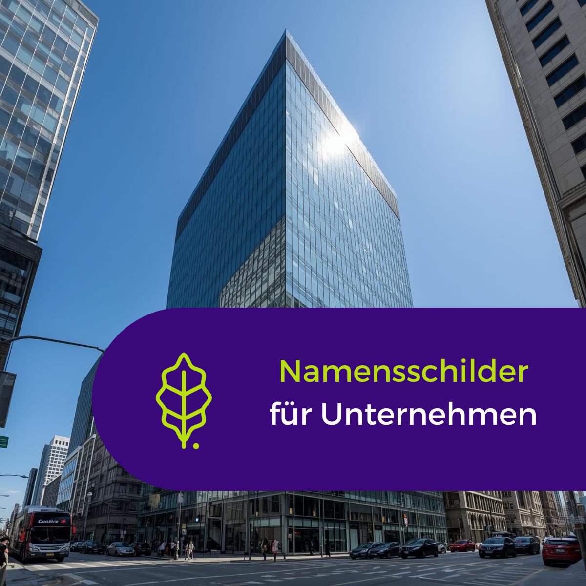 Namensschilder für Unternehmen