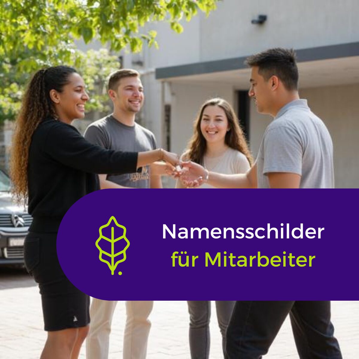 Namensschilder für Mitarbeiter