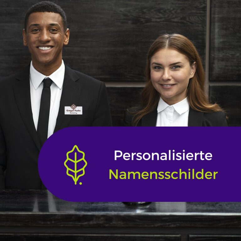 Personalisierte Namensschilder